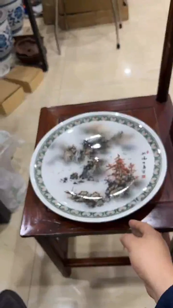 天**彩34厘米湖南醴陵釉下五彩陶瓷