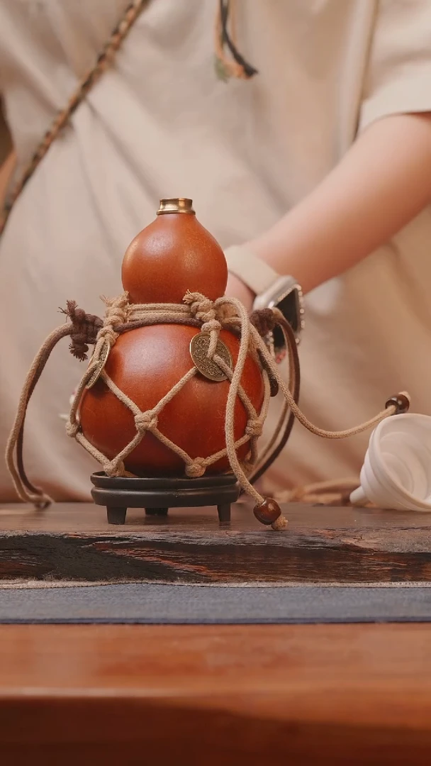 1533号精品大漆葫芦防腐防渗装水茶酒