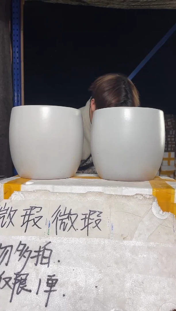 紫砂花盆宜兴紫砂粗陶花盆20*20