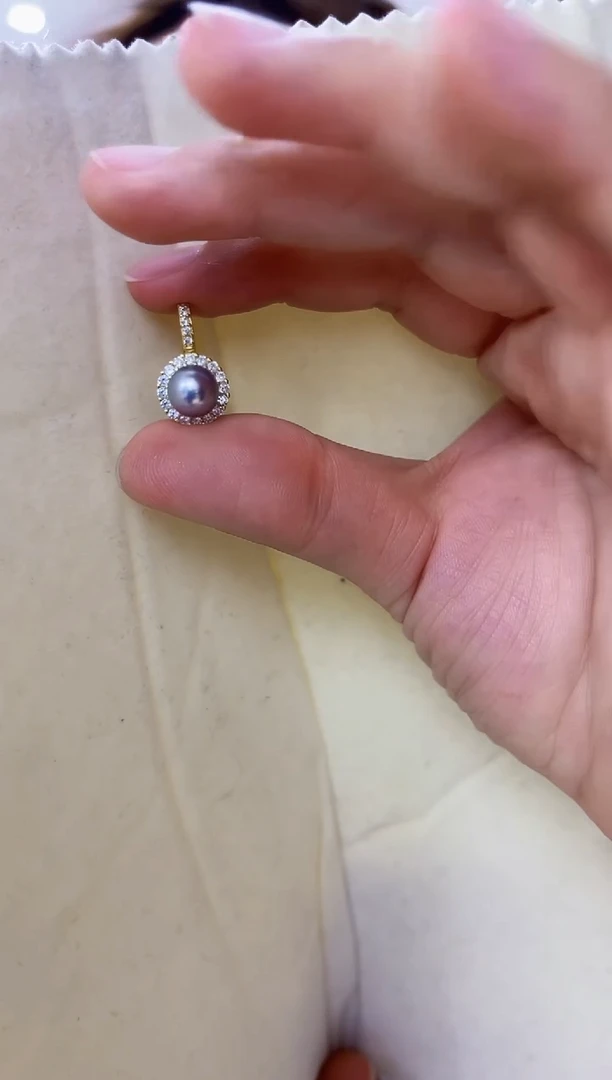 【闪购商品】海水珍珠吊坠(赠链)银S925镶嵌akoya 吊坠