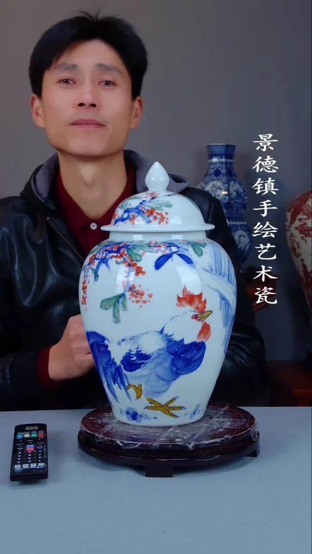 摆件陶瓷景德镇手工手绘陶瓷摆件22