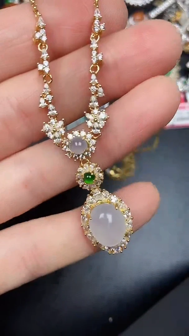 银S925镶嵌戒指翡翠3670