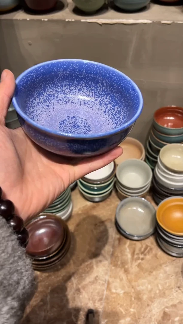 【闪购商品】瓷片610蓝色飘雪小碗1个