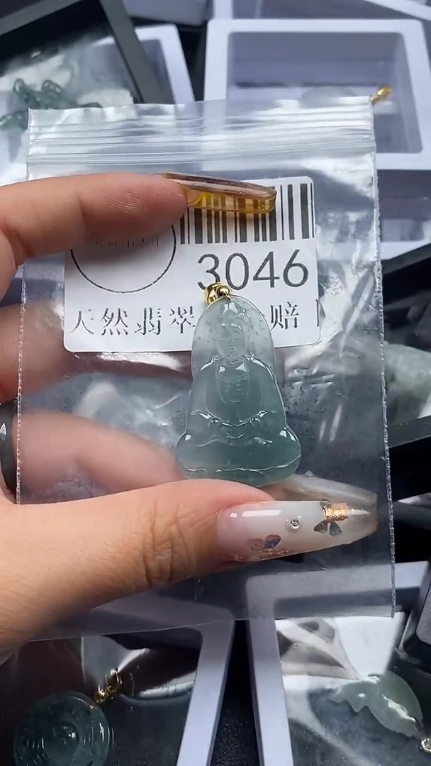 吊坠(不含链)未镶嵌翡翠3046