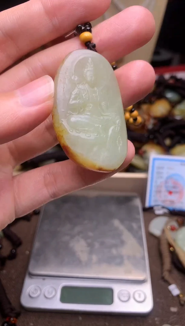 颈饰未镶嵌和田玉新疆料青海料清水和田玉吊坠