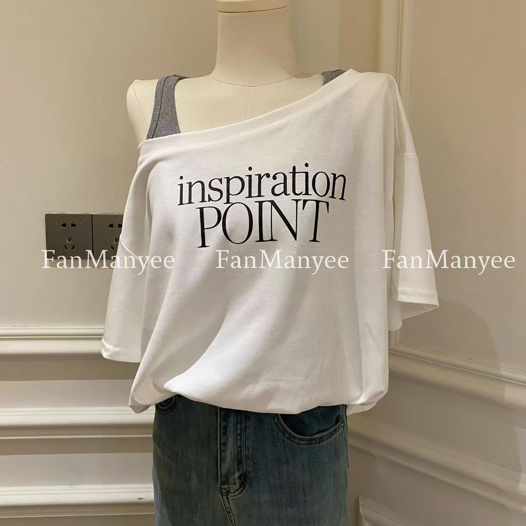 【451-500】TINMAN清款 高级精致韩版设计感百搭短袖上衣小众春夏款