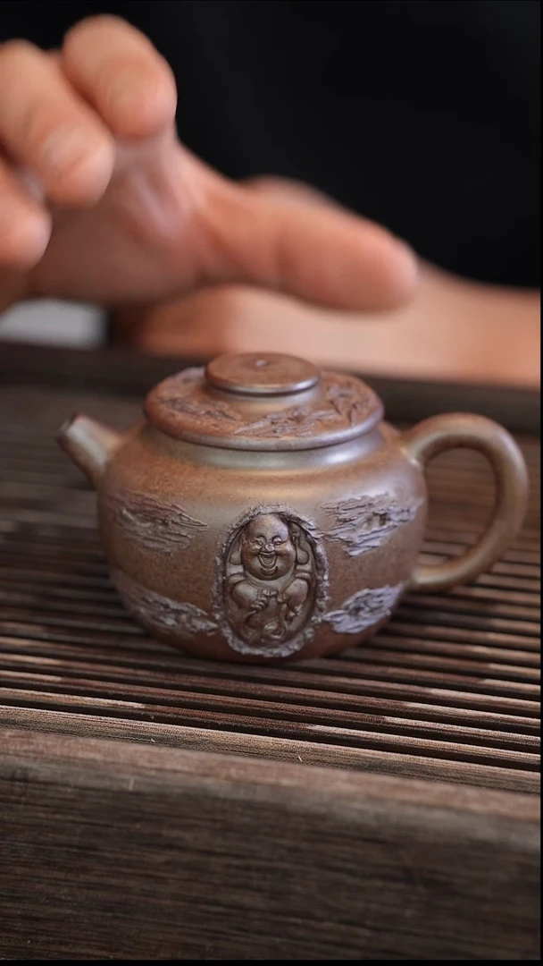 茶壶紫砂巨轮佛 190cc