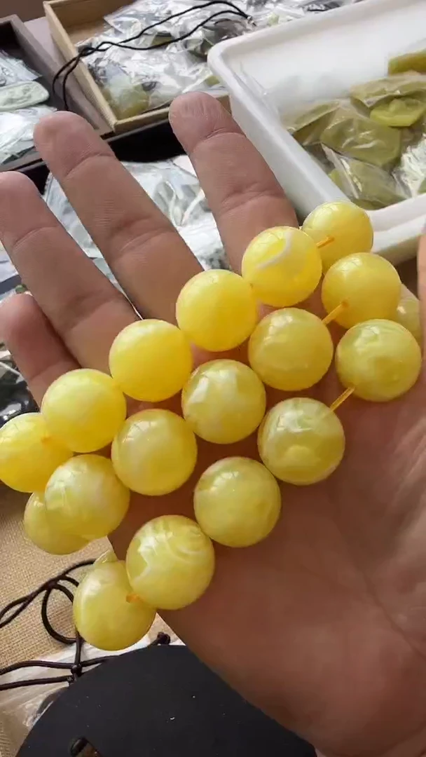 蛇纹石玉未镶嵌岫手串