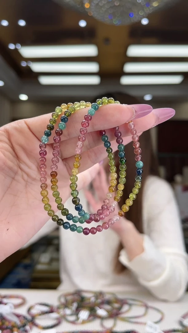 【闪购商品】碧玺/未镶嵌4mm+碧玺多圈15多样性发货