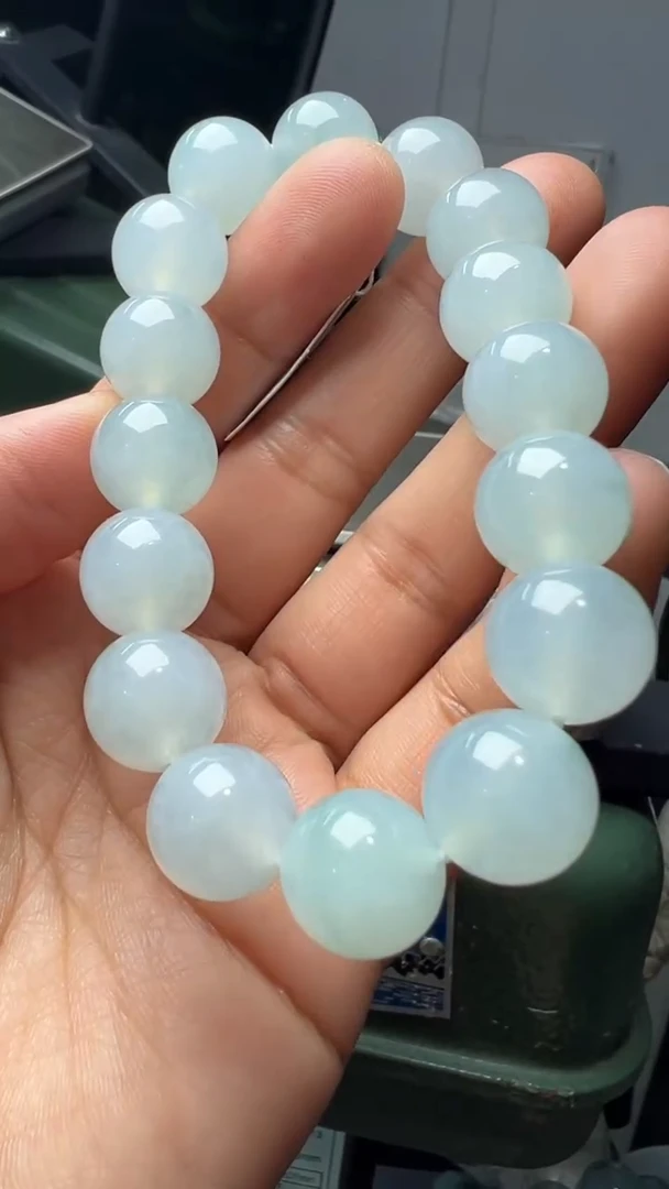 未镶嵌手串翡翠缅甸翡翠A货卡12＋