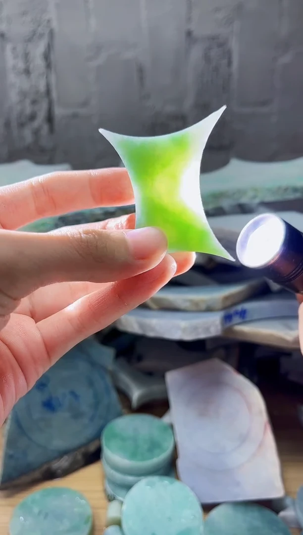 裸石翡翠翡翠a货正品玉石古陈656