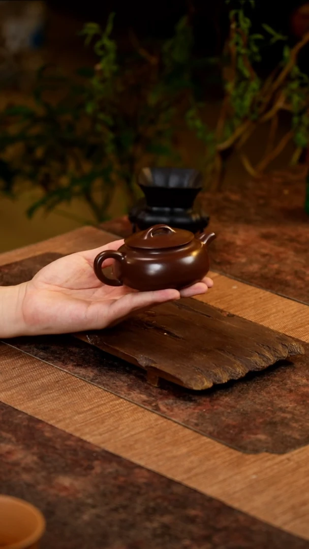 茶壶紫砂底槽清过桥扁腹