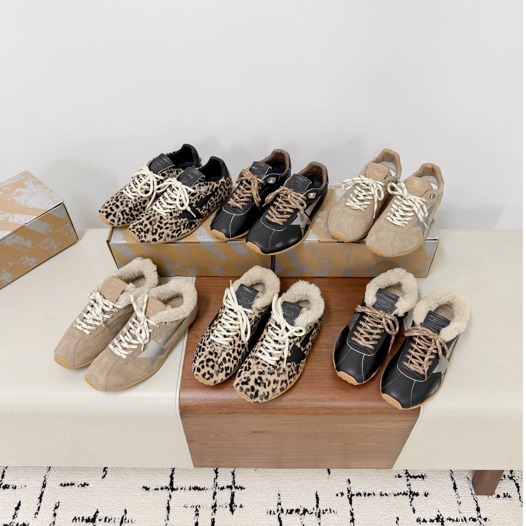 手工做旧3代星星脏脏鞋内增高小脏鞋25新款复古真皮德训鞋女休闲