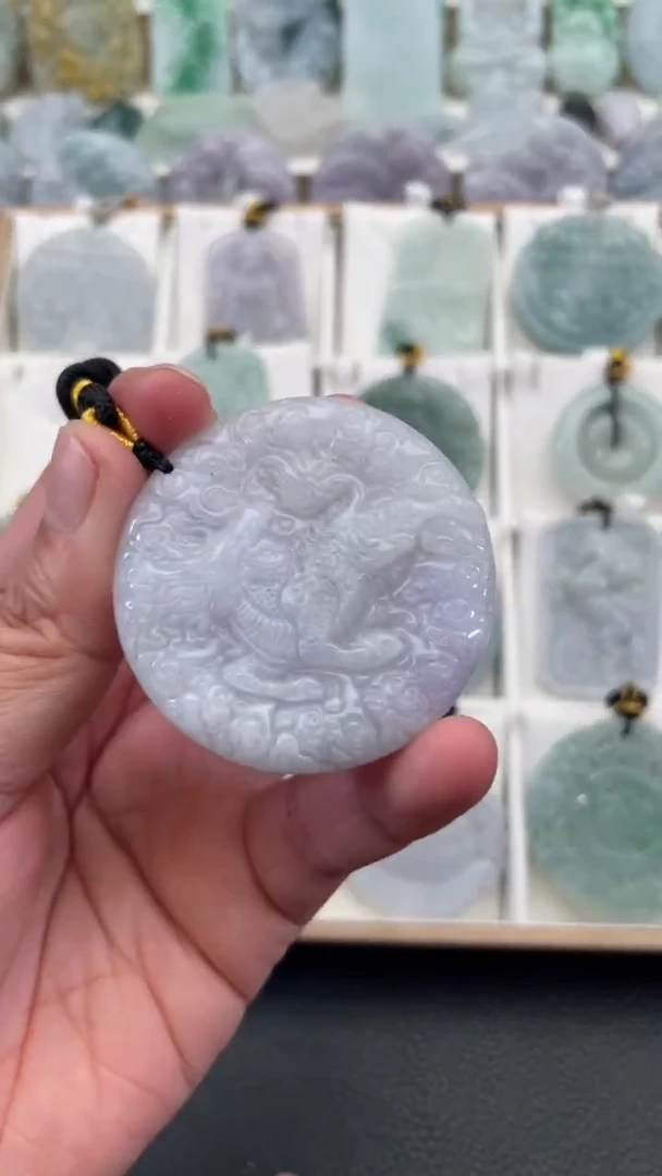 颈饰未镶嵌翡翠天然缅甸翡翠A货77