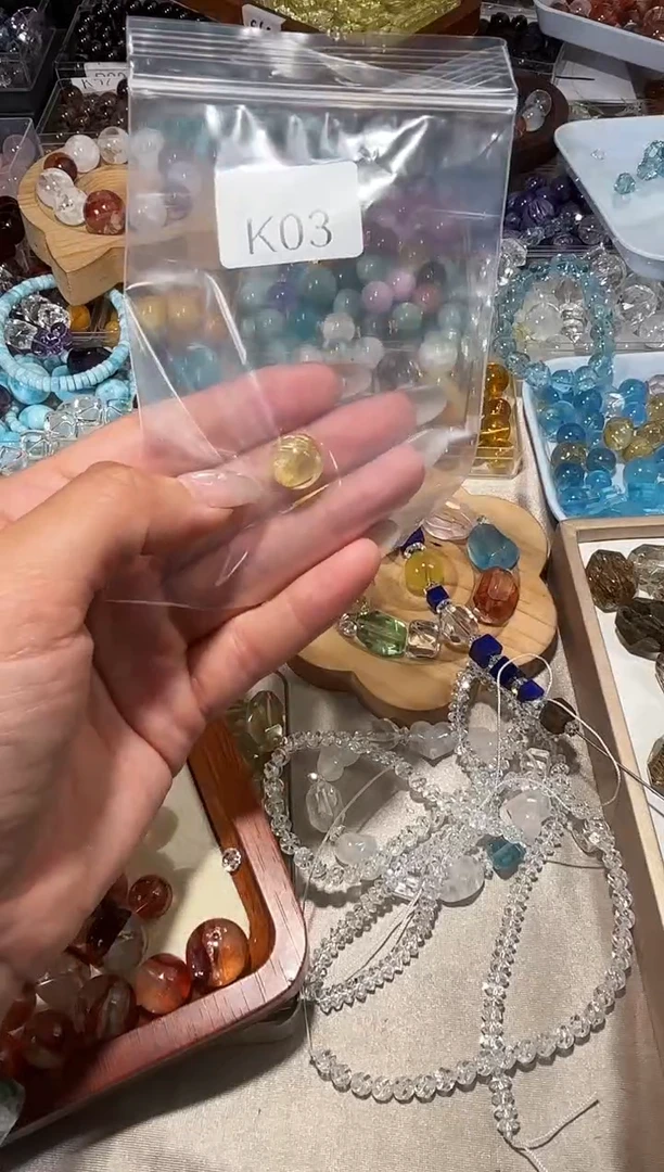 水晶手串未镶嵌?****?K03金发卡12拍2