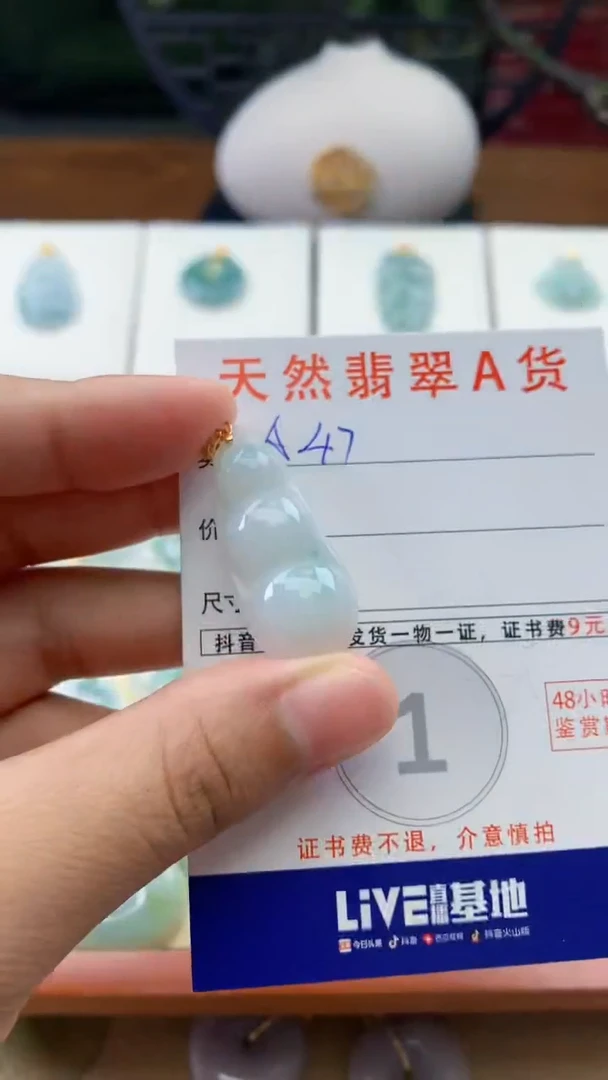 翡翠未镶嵌颈饰天然A货翡翠挂件