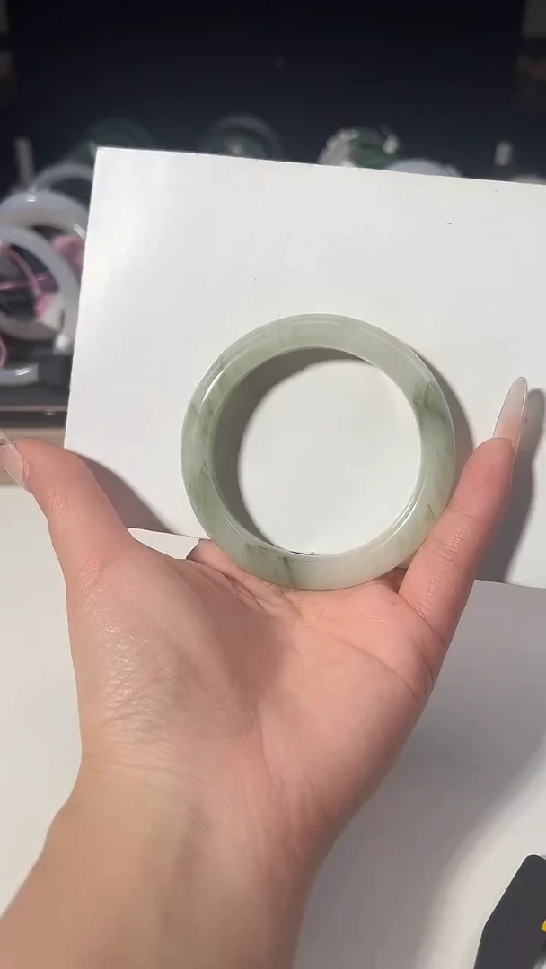 未镶嵌手镯石英质玉55圈口006