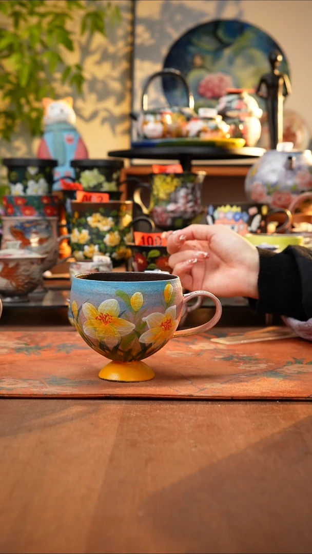 瓷片景德镇手工手绘533