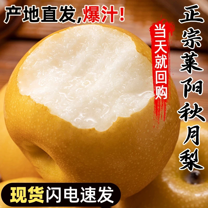 山东特产正宗秋月梨丰水梨新鲜当季水果甜新鲜皮薄多汁梨子