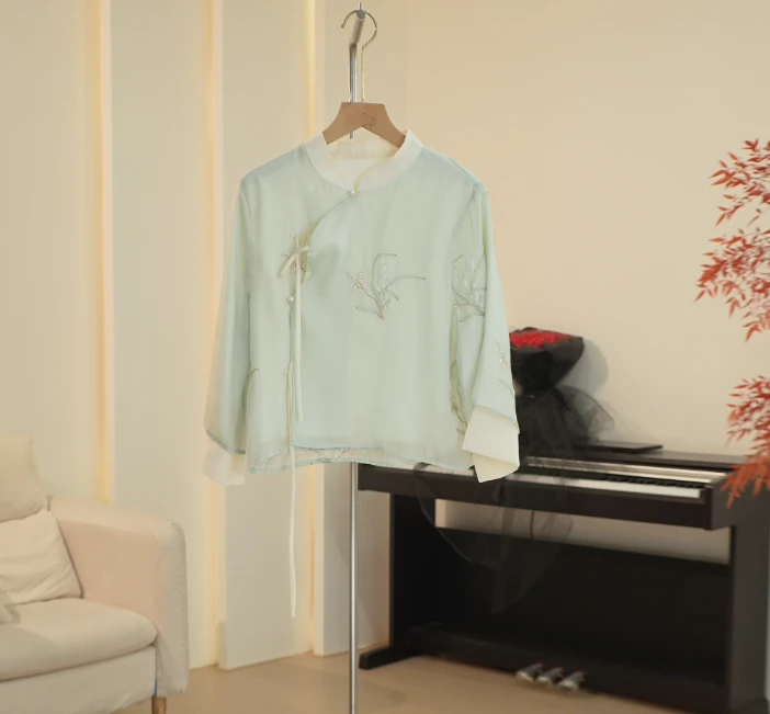 C323 ML系列复古国风刺绣新中式上衣