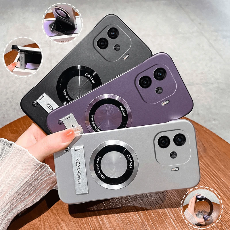 适用于vivoiqooz9turbo超薄无边框实用磁吸带支架高级感散热壳