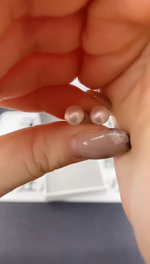 未镶嵌耳饰淡水珍珠ED1012