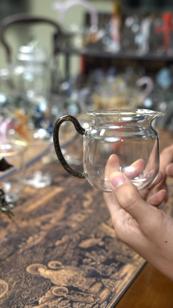 柚*黑金小圆满公道杯 晶焱金标