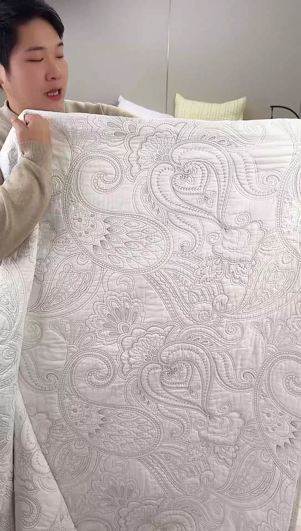 棉腰果花220*240单床盖纯棉