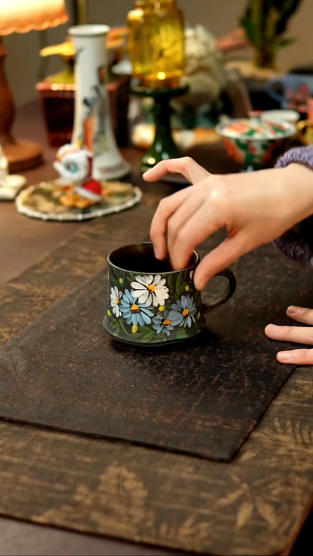 景德镇陶瓷杯碗柴烧多人