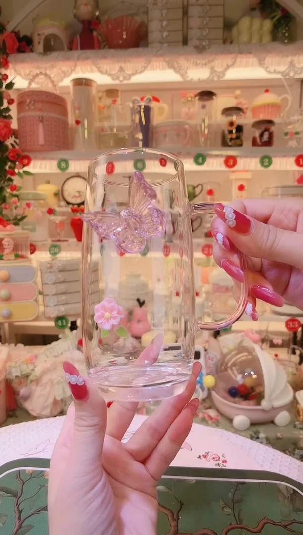 蝶恋花绿茶杯——手工制作品质好！