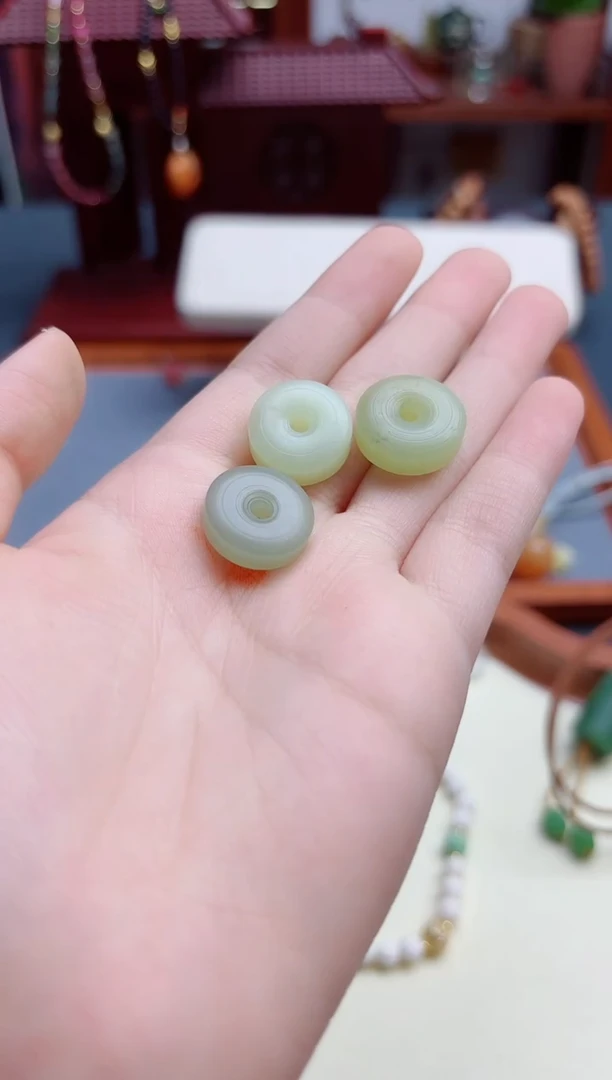 和田玉未镶嵌颈饰和田玉扣子配饰*1 ZD多样发一