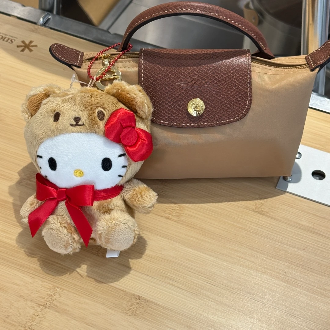 【首尔限定】Hello Kitty 50周年小熊Kitty钥匙扣玩偶挂件