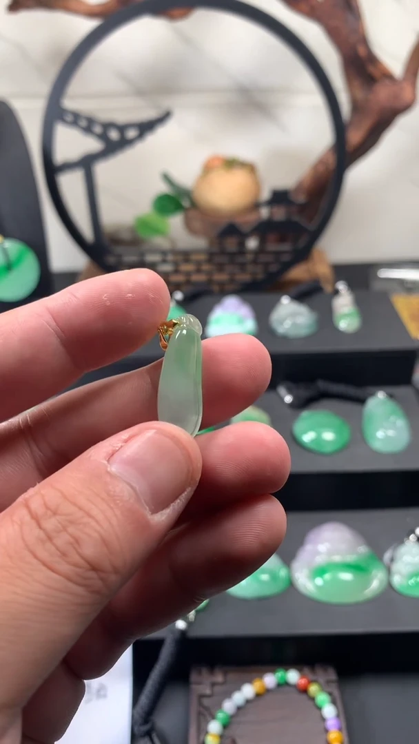 颈饰未镶嵌翡翠所见即所得，一图一物