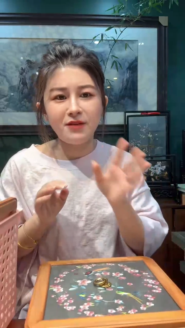 刺绣传统文化非遗手工刺绣果盘随机发