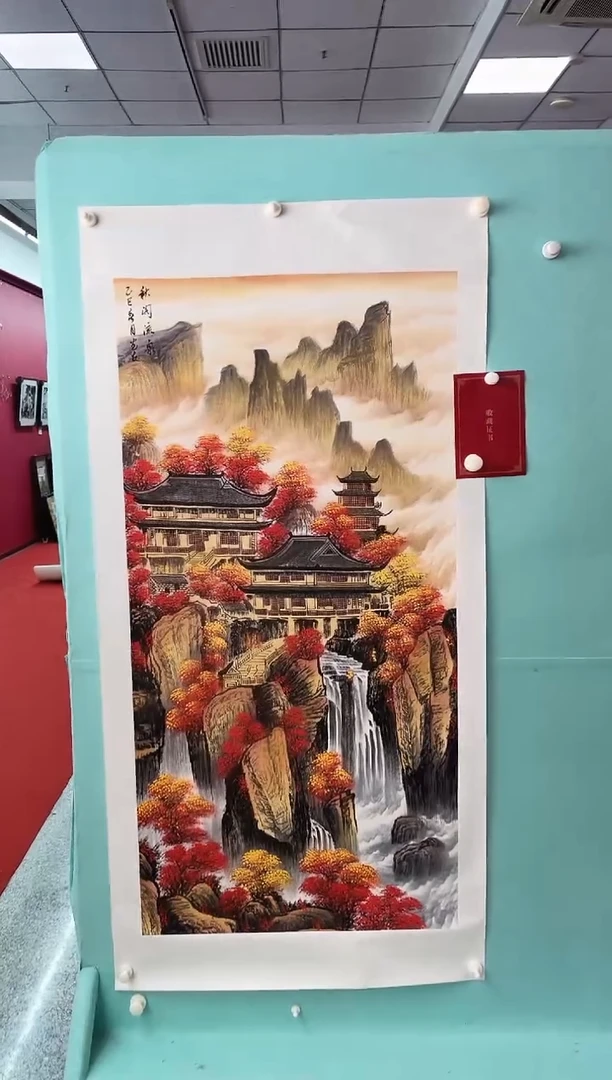 国画房光友8平尺山水绘画作品