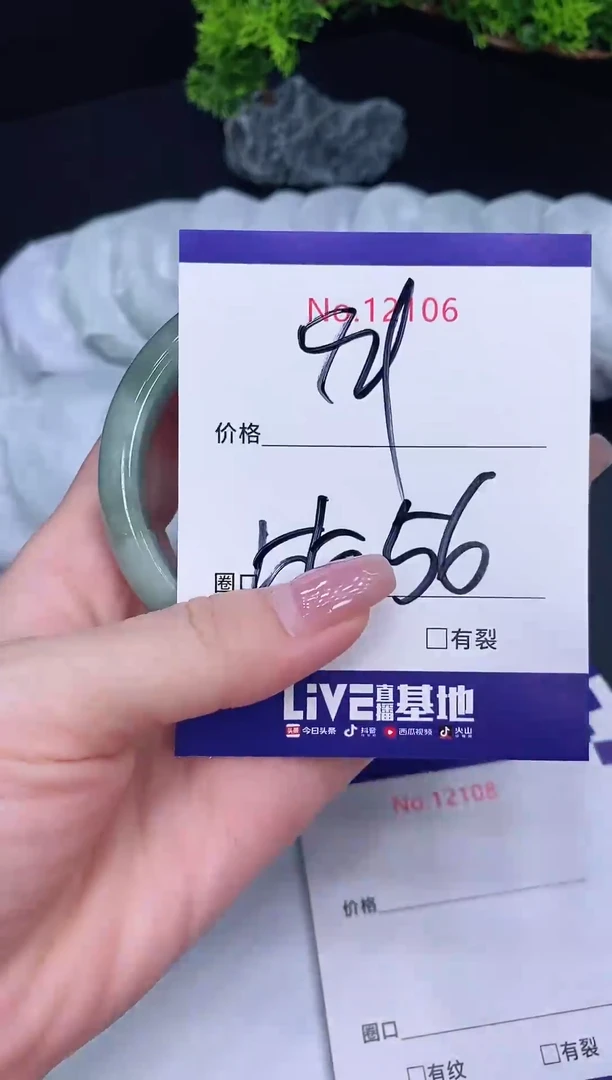 未镶嵌手镯翡翠12106