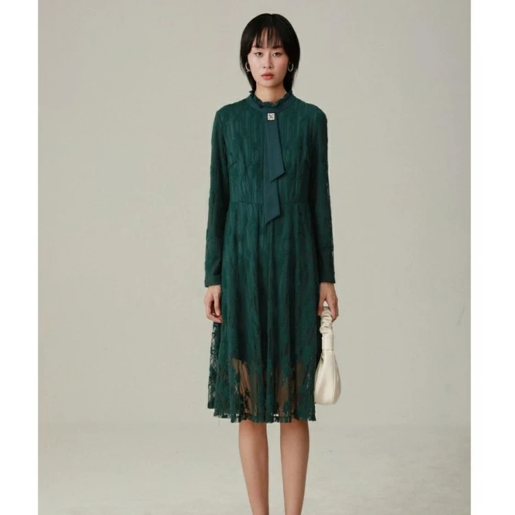 【姚领YAOLY】专柜正品新款长袖连衣裙857046721