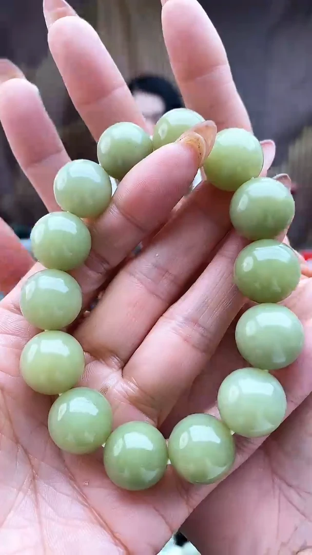 未镶嵌手串和田玉黄口16