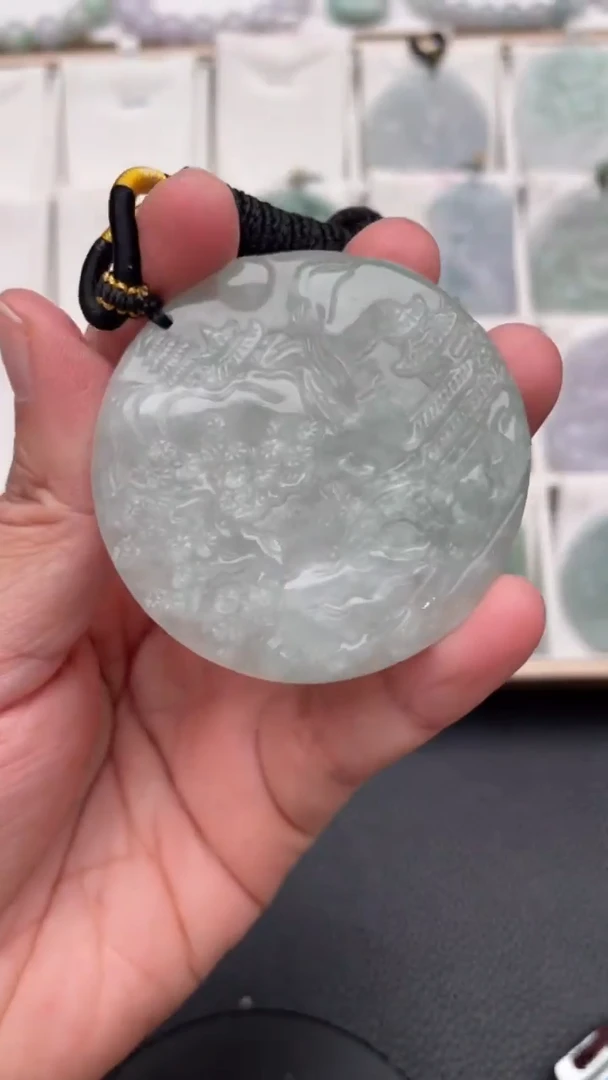 颈饰未镶嵌翡翠天然缅甸翡翠A货287