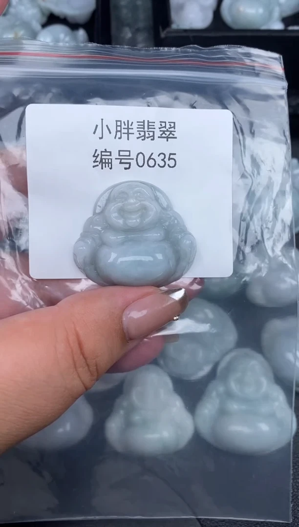 翡翠未镶嵌颈饰微瑕缅甸天然A货翡翠（卡30+）0635