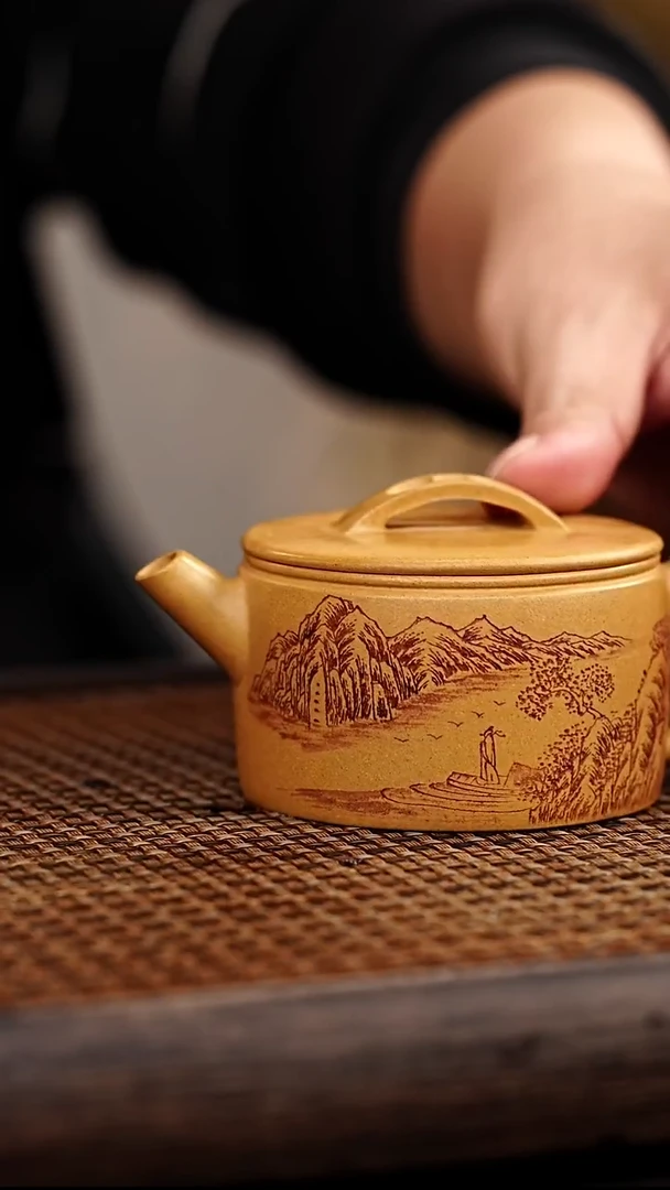 紫砂茶案宜兴悦茗壶紫砂   观山汉瓦