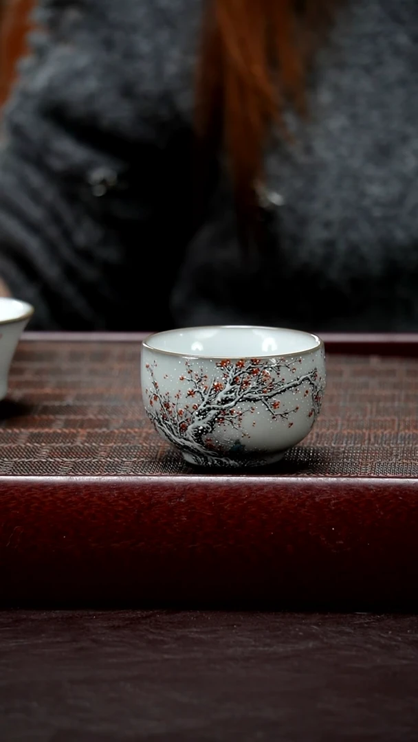 【闪购商品】九序《傲雪寒梅福气杯》