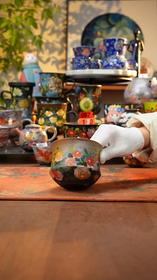 瓷片景德镇手工手绘197