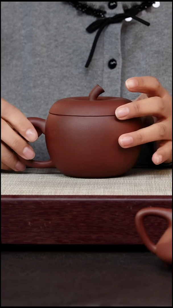 茶杯紫砂光素苹果杯