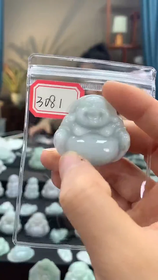 颈饰未镶嵌翡翠佛公3081