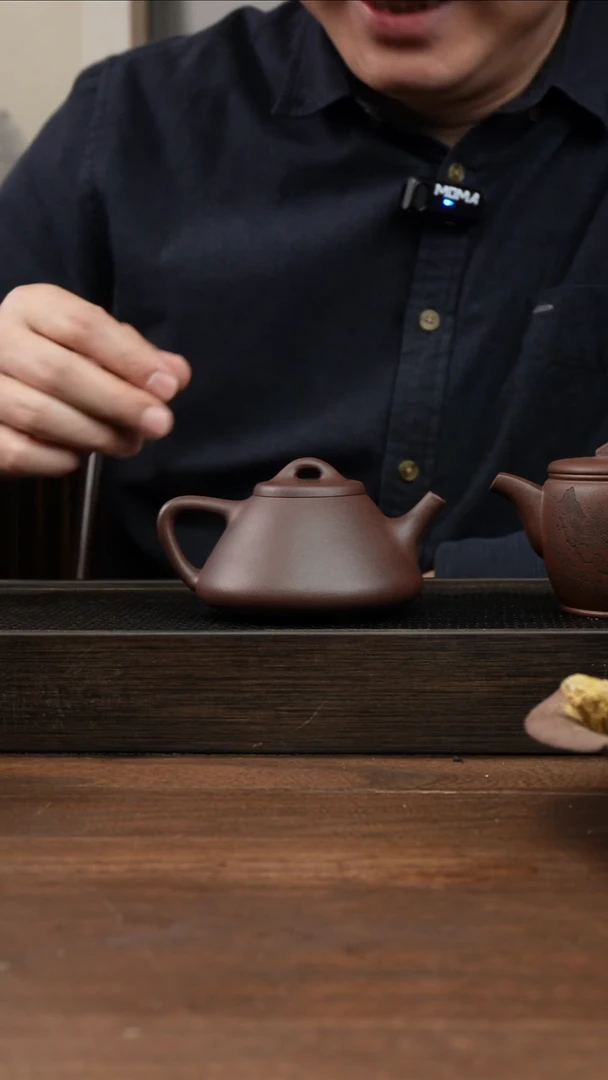 茶杯紫砂健*紫泥子冶石瓢     180CC