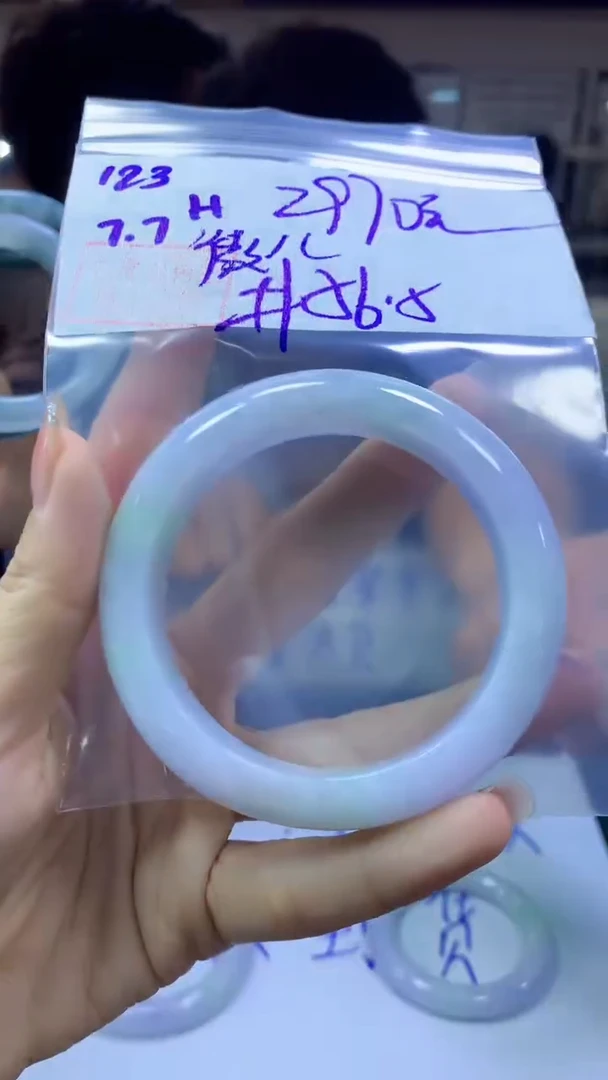 定制翡翠未镶嵌微*123手镯56.5+2970元+拍一发一