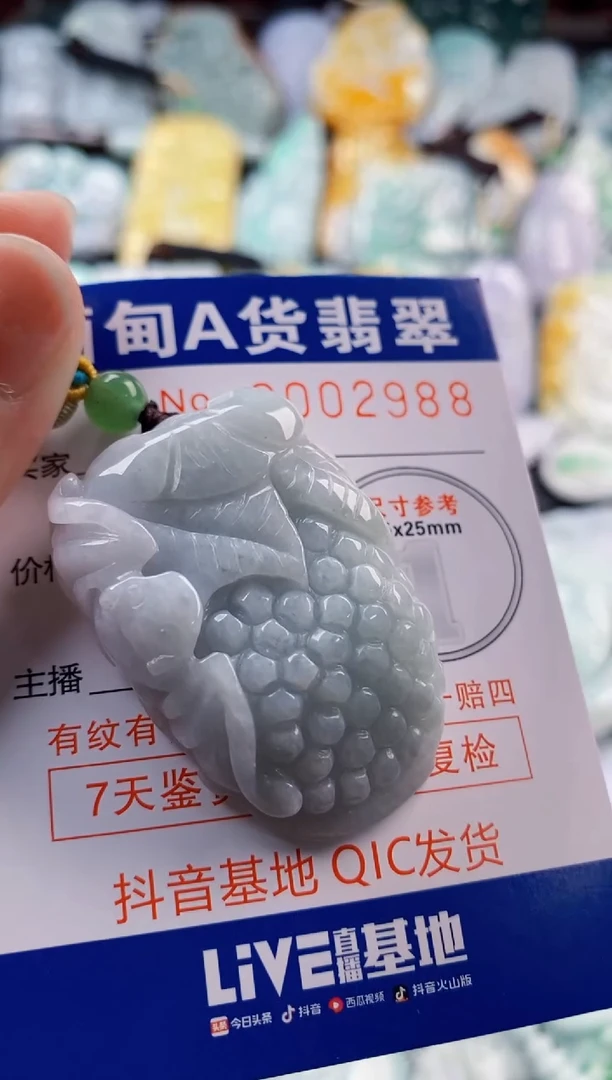 翡翠未镶嵌吊坠(不含链)1