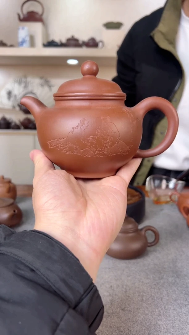 【闪购商品】紫砂茶壶掇只 紫泥 半手工