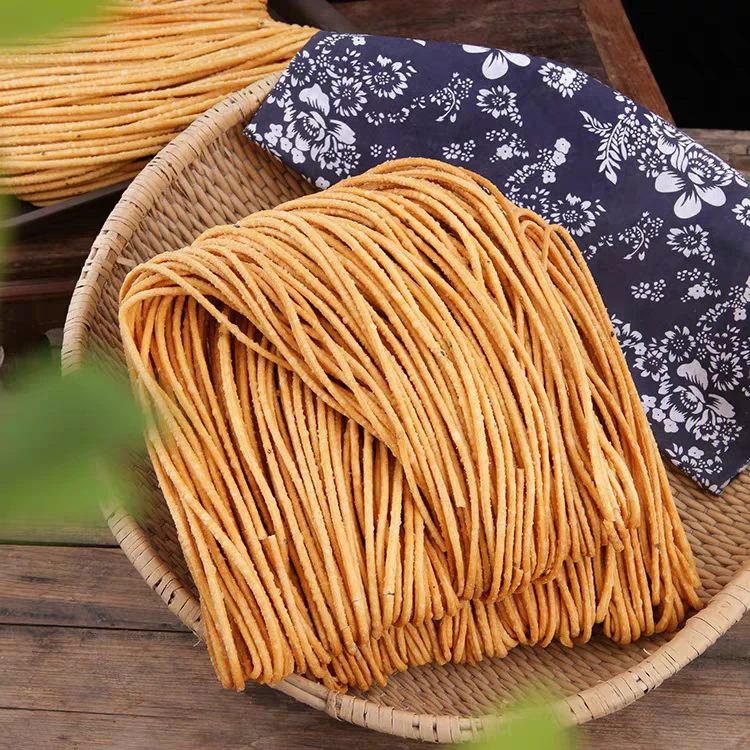 现炸现发纯手工馓子安徽阜阳方集传统特产美食咸味芝麻油炸粗麻花